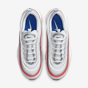 Nike Air Max 97 Metallic Silver Flash Crimson Racer Blue